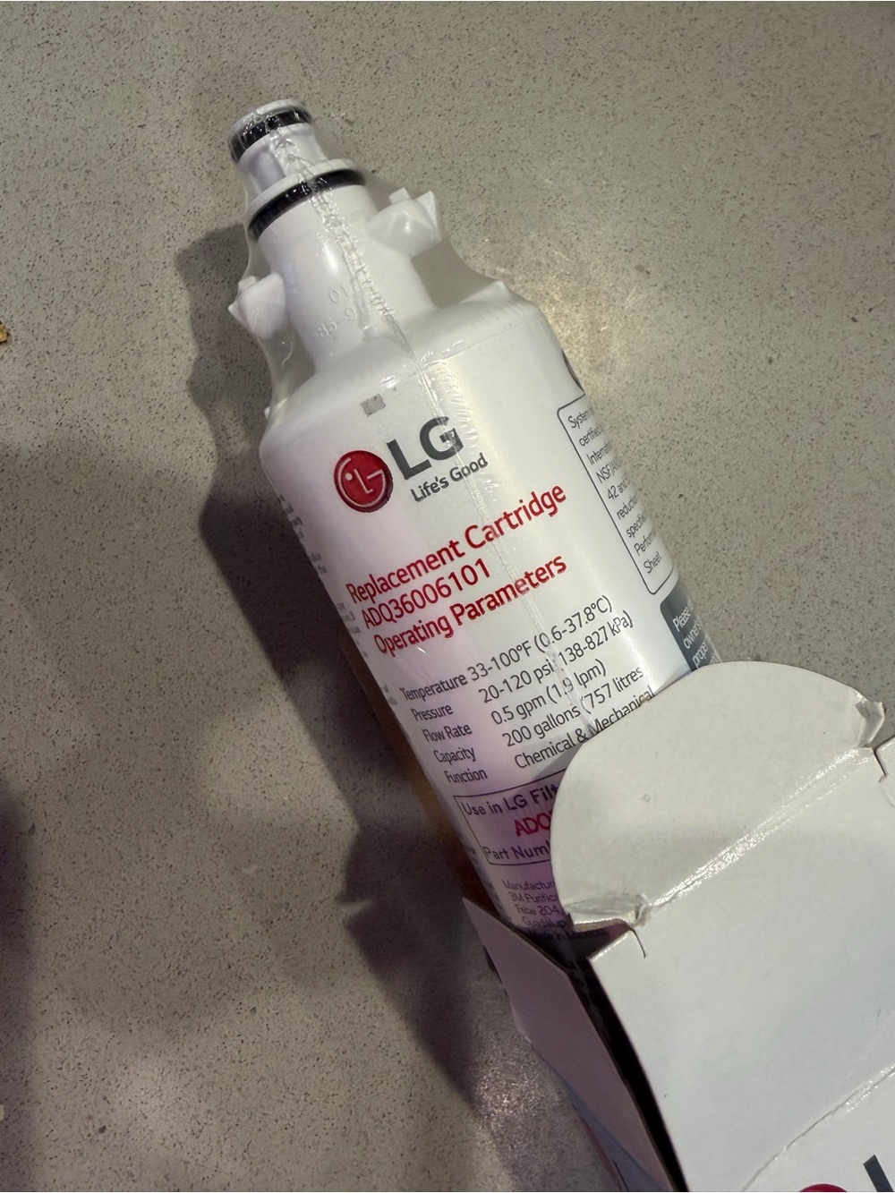 LG Refrigerator Water Filter LT700P
